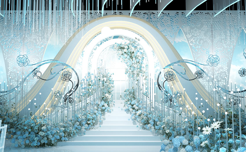 金凤釡香烙馍村水晶厅效果展示